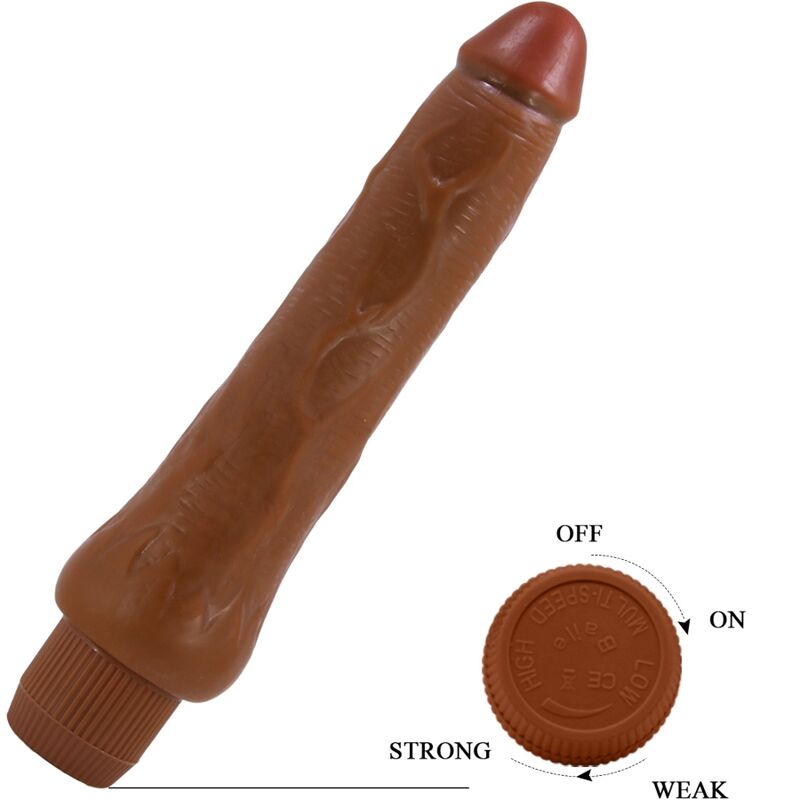 BAILE - DRYAD realistischer Vibrator 25 cm Mulatte