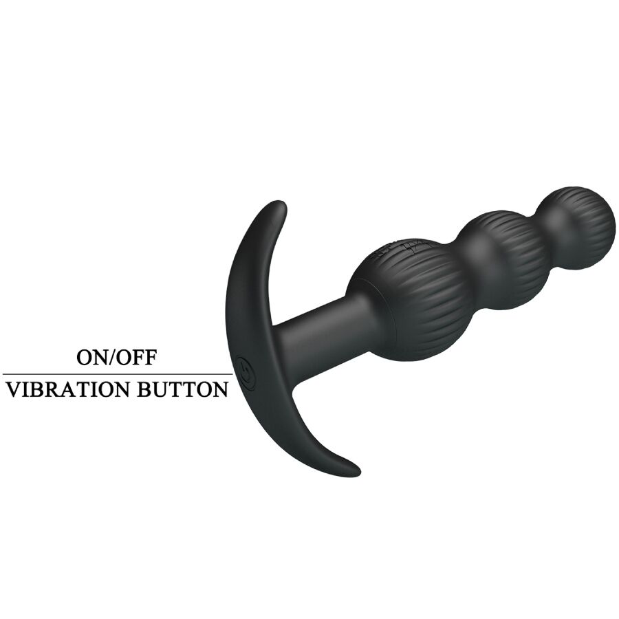 PRETTY LOVE - SIDNEY Analvibrator 10 Vibrationen Schwarz