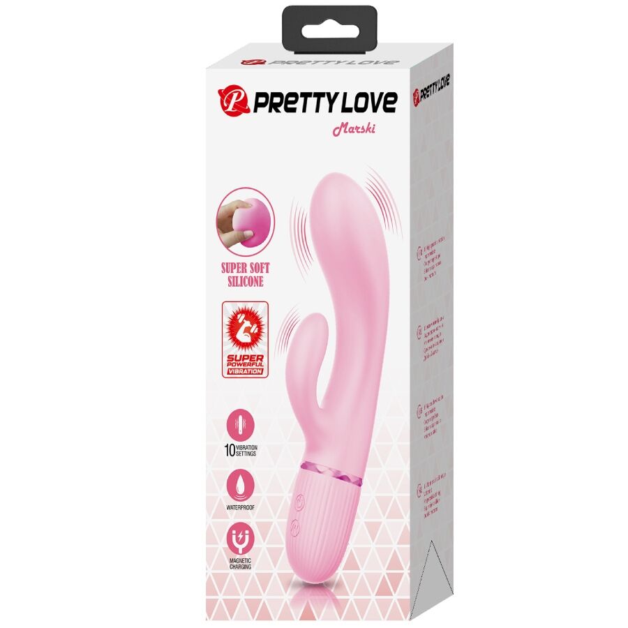 PRETTY LOVE - MARSKI RABBIT VIBRATOR & G-PUNKT ROSA