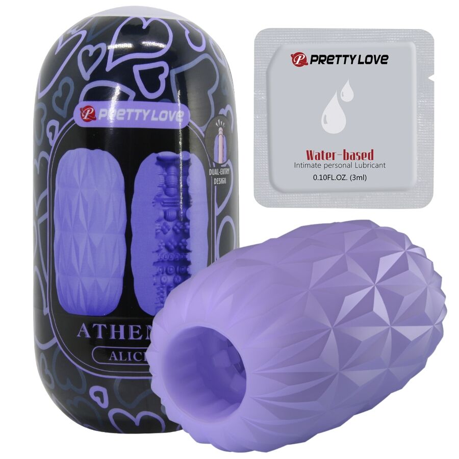 Entdecken Sie den PRETTY LOVE - ATHENA ALICE männlichen Masturbator in einem verführerischen Lila. Dieser hochwertige Masturbator bietet Ihnen ein unvergleichliches Erlebnis mit seiner realistischen Textur und ergonomischen Form. Lassen Sie sich von der sanften Stimulation verwöhnen und genießen Sie unvergessliche Momente der Lust. Perfekt für aufregende Solo-Abenteuer oder als sinnvolle Ergänzung für gemeinsame Stunden. Gönnen Sie sich das Beste und erleben Sie pure Leidenschaft!