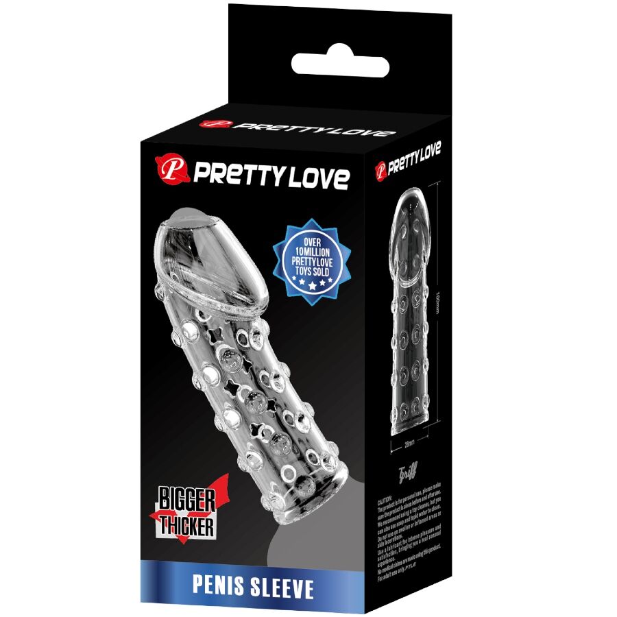 PRETTY LOVE - Enge und voluminöse Penishülle transparent