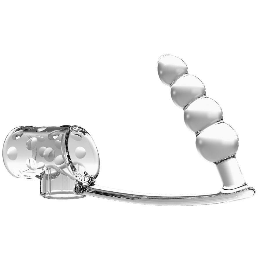 PRETTY LOVE - Penishülle mit Analplug Transparent
