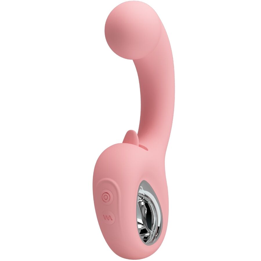PRETTY LOVE - ERYNNYES G-SPOT VIBRATOR + Klitorisstimulator 10 Vibrationen Rosa