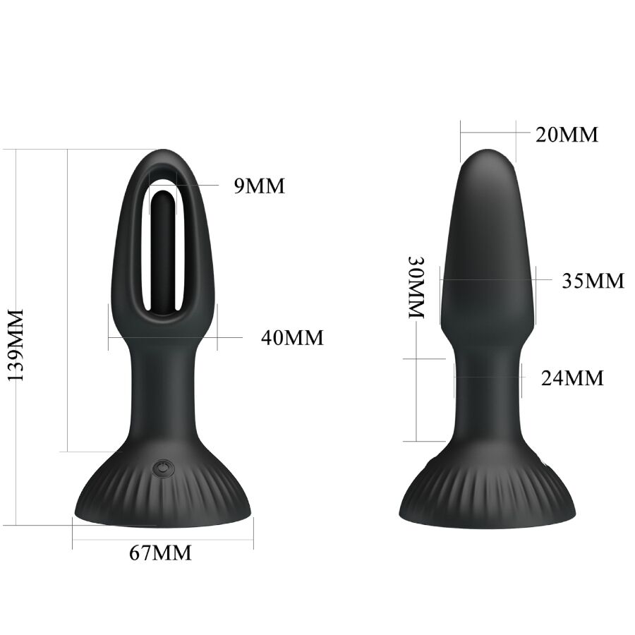 PRETTY LOVE - HUBERT Analplug mit 7 Vibrationsmodi