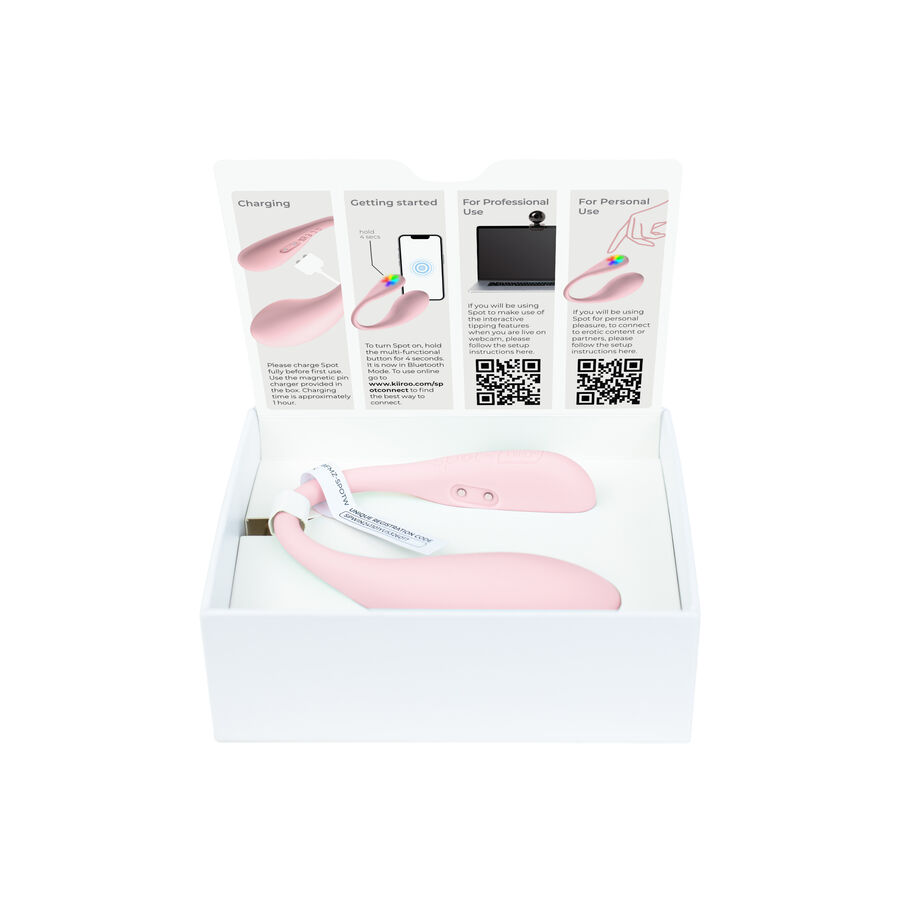 KIIROO - SPOT KISS ME U-förmiger Vibrator Rosa