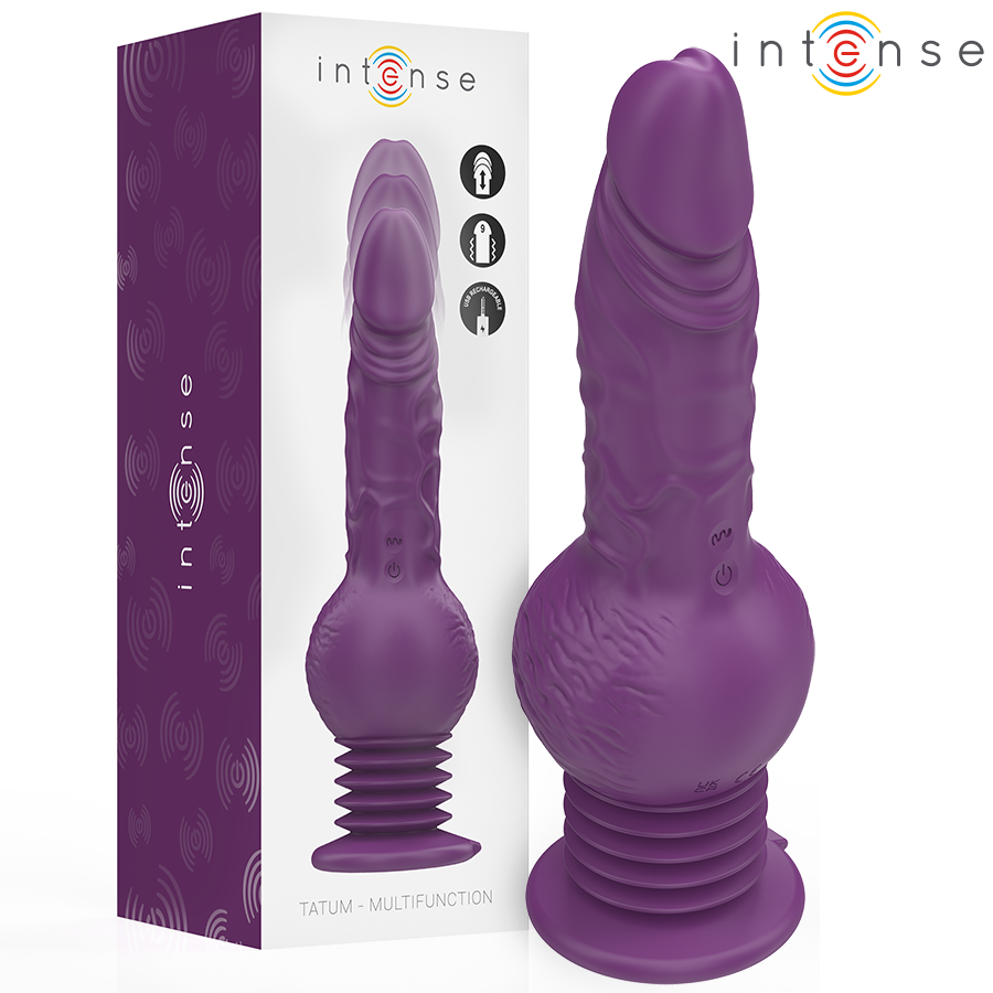 INTENSE - TATUM Multifunktionsvibrator mit Auf- und Abvibration 24 cm Lila