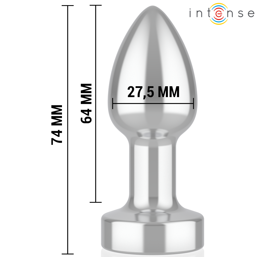 INTENSE - ANAL PLUG 10 VIBRATIONEN METALL MIT FERNBEDIENUNG