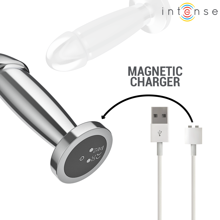 INTENSE - ANAL PLUG 10 VIBRATIONEN METALLDILDO MIT FERNBEDIENUNG