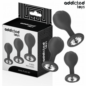 ADDICTED TOYS - 3er-Set Analplug mit Juwel