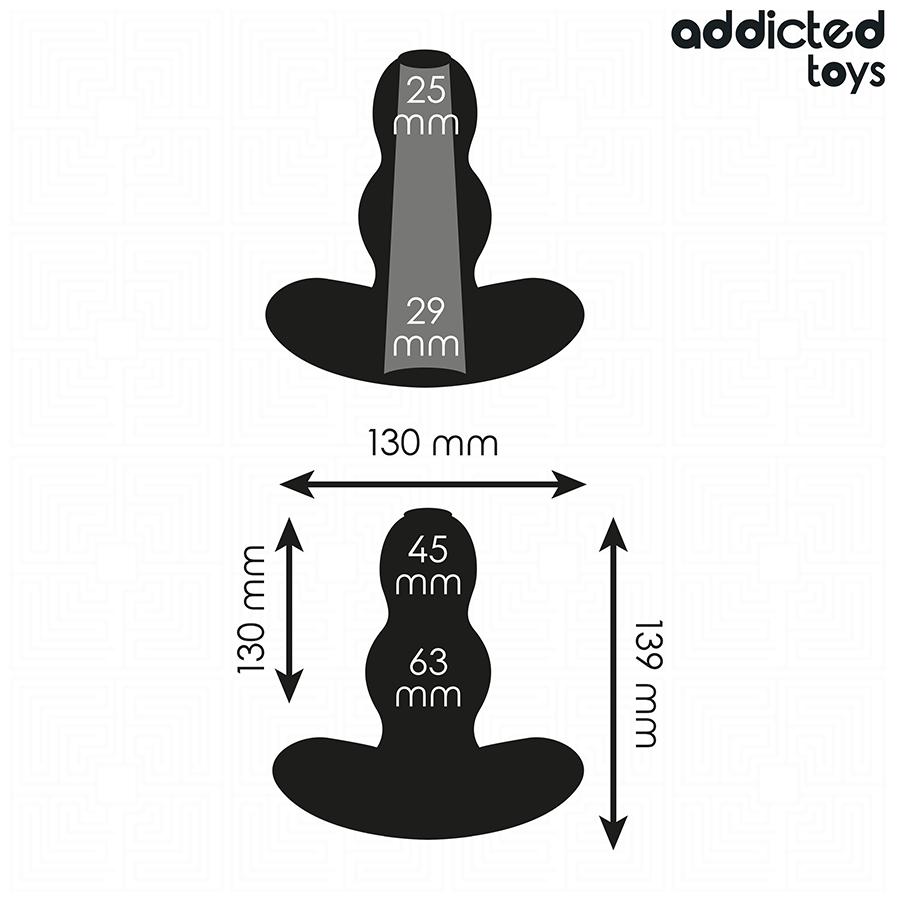 ADDICTED TOYS - Hohlanalplug Größe XL 13,9 cm