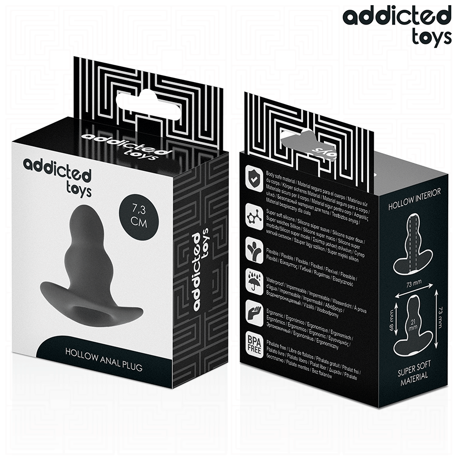 ADDICTED TOYS - Hohl-Analplug Größe S 7,3 cm
