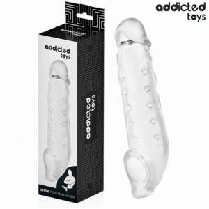 ADDICTED TOYS - Transparente Penishülse Größe M 27 cm