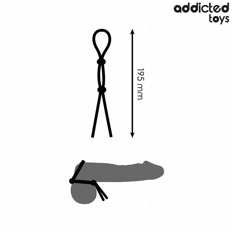 ADDICTED TOYS - Silikonaufsatz für den Doppelschleifen-Penis