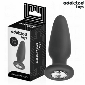 ADDICTED TOYS - Analplug mit Juwel Größe M 10,4 cm