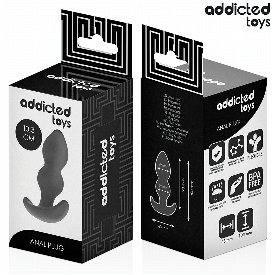 ADDICTED TOYS - Analplug Größe S 10,3 cm