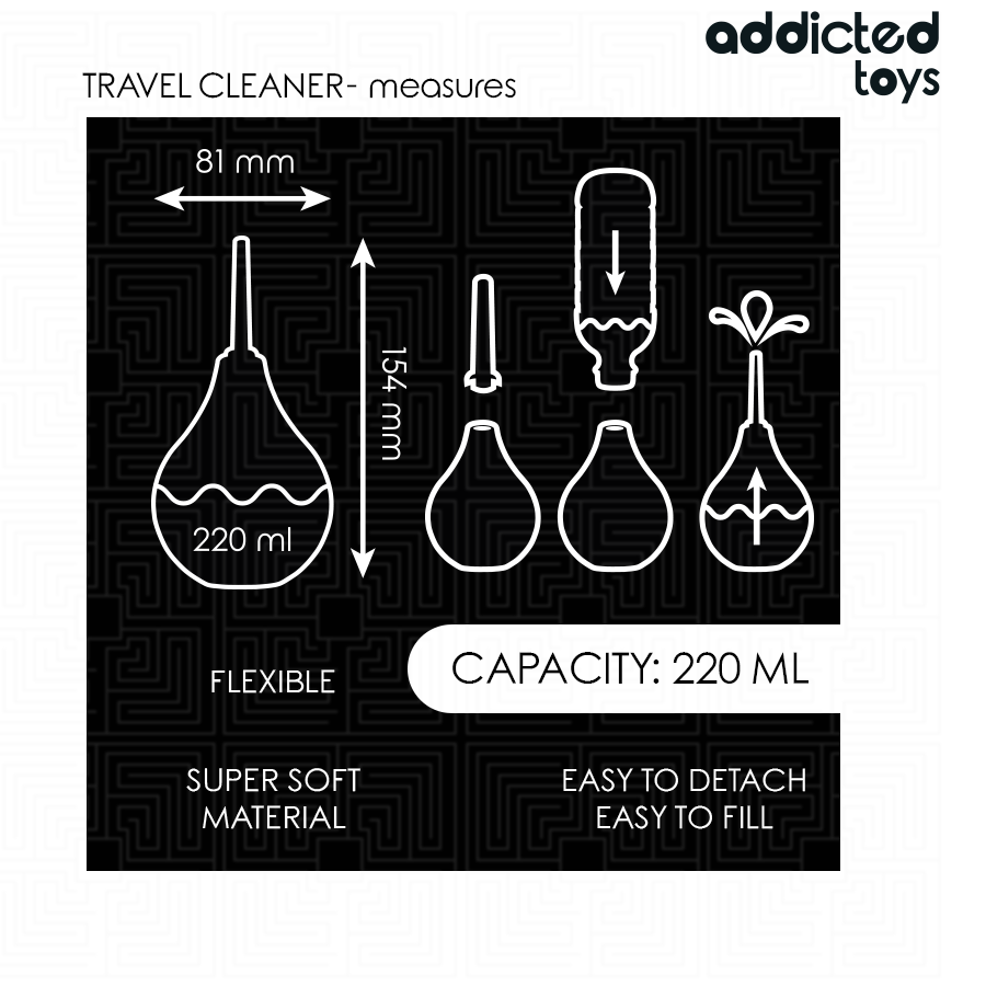 ADDICTED TOYS - Reise-Analreiniger Größe L 220 ml