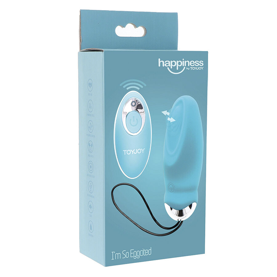 TOYJOY - HAPPINESS IM SO EGGCITED VIBRATOR mit Fernbedienung Blau