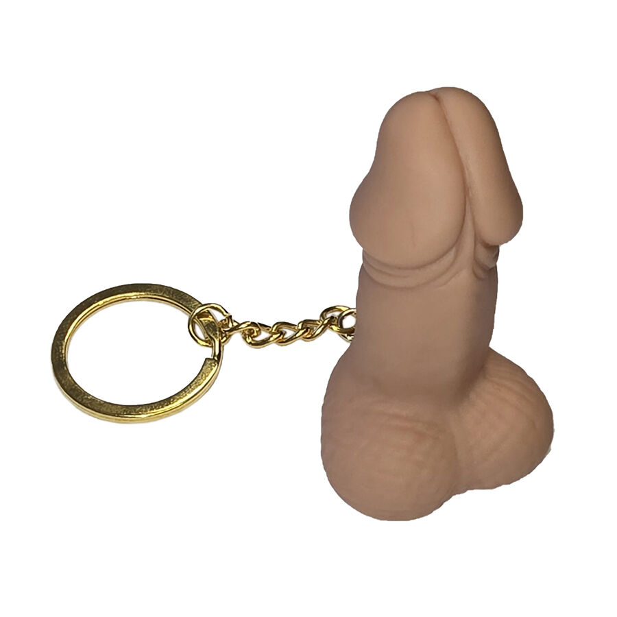 DIABLO PICANTE - Pfeifen-Schlüsselanhänger in Form eines Penis in Hautfarbe