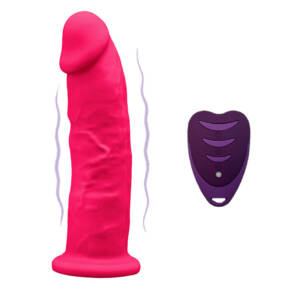 SILEXD - REALISTISCHER PENIS MODELL 2 ROSA + FERNBEDIENUNG 17 CM