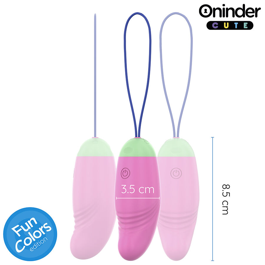 ONINDER CUTE - LIEBE UND VERGNÜGEN: 360° Vibrations- und Rotations-Silikon-Ei – Kostenlose weltweite App