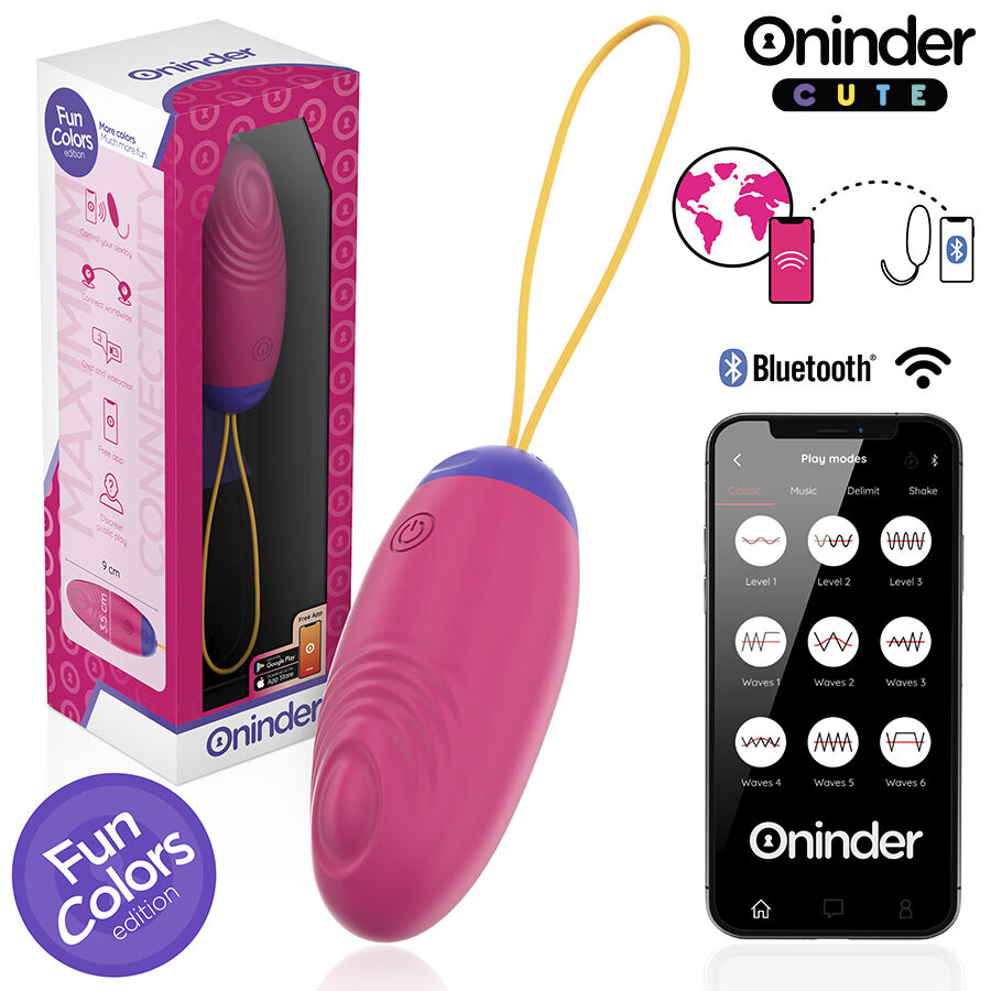 ONINDER CUTE - Liebe, Vergnügen, Vibro-Wave-Kopf mit Silikon-Ei – Kostenlose globale App
