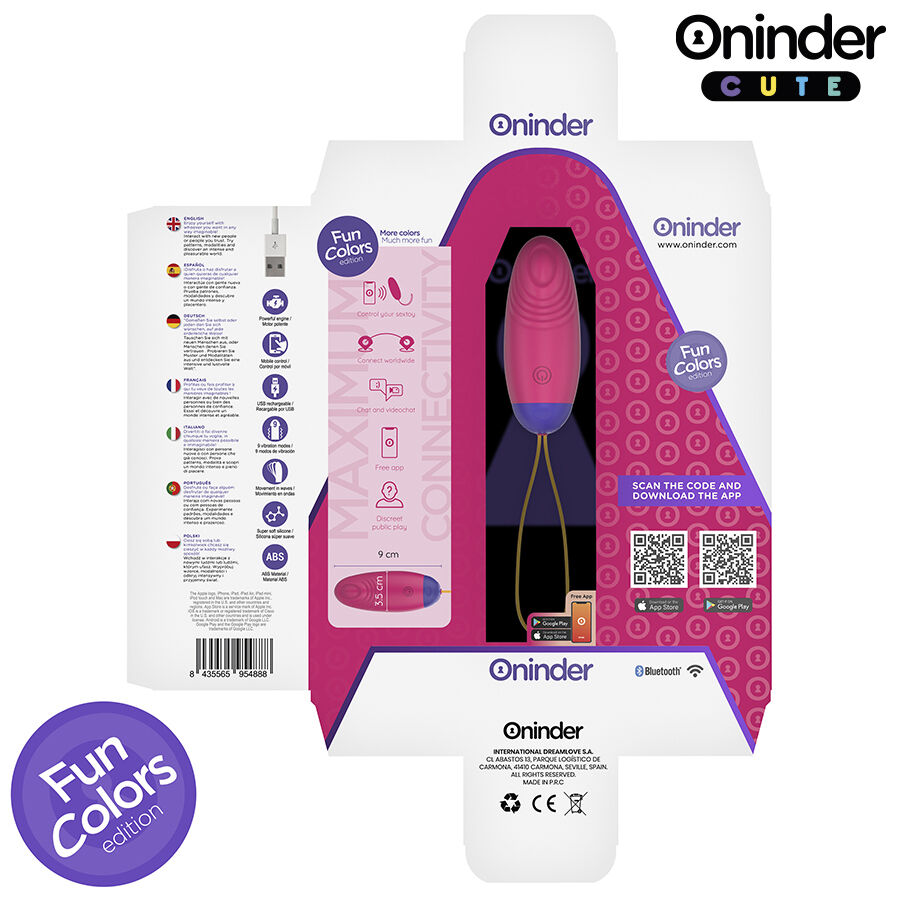 ONINDER CUTE - Liebe, Vergnügen, Vibro-Wave-Kopf mit Silikon-Ei – Kostenlose globale App