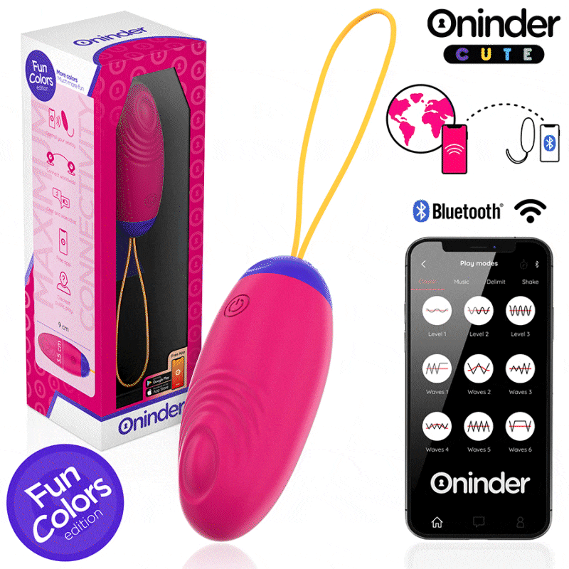 ONINDER CUTE - Liebe, Vergnügen, Vibro-Wave-Kopf mit Silikon-Ei – Kostenlose globale App