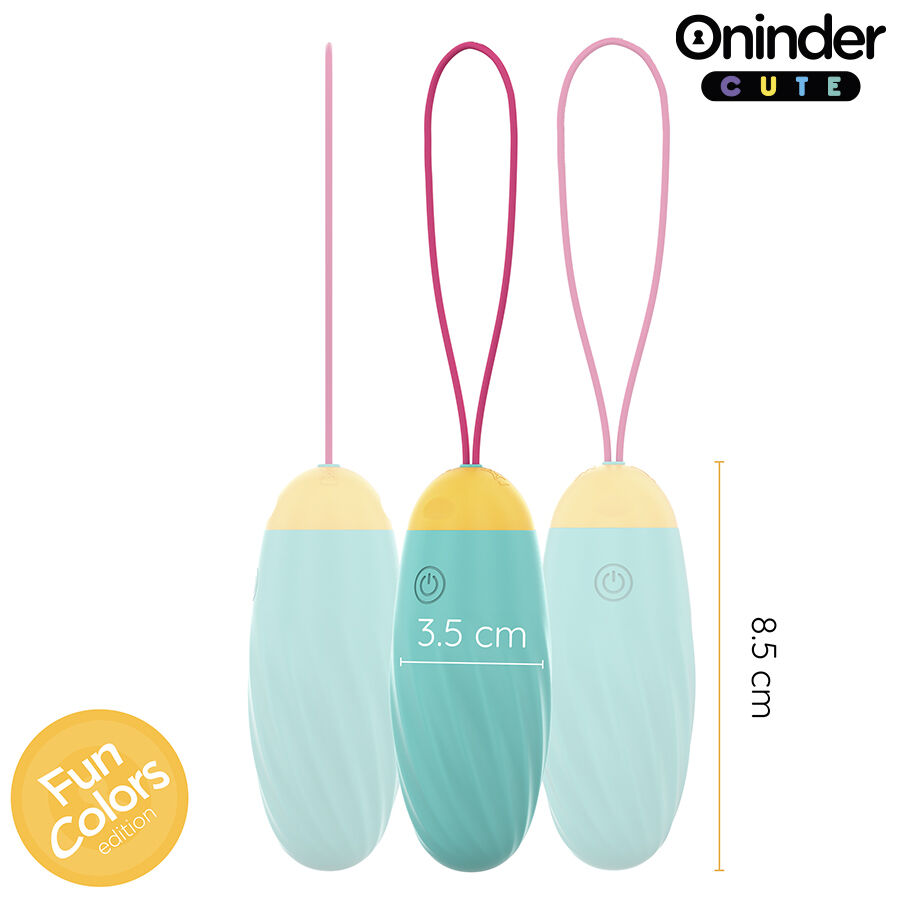 ONINDER CUTE - Vibrations-Ei – Rotierende Silikon-Edelsteine – Kostenlose globale App
