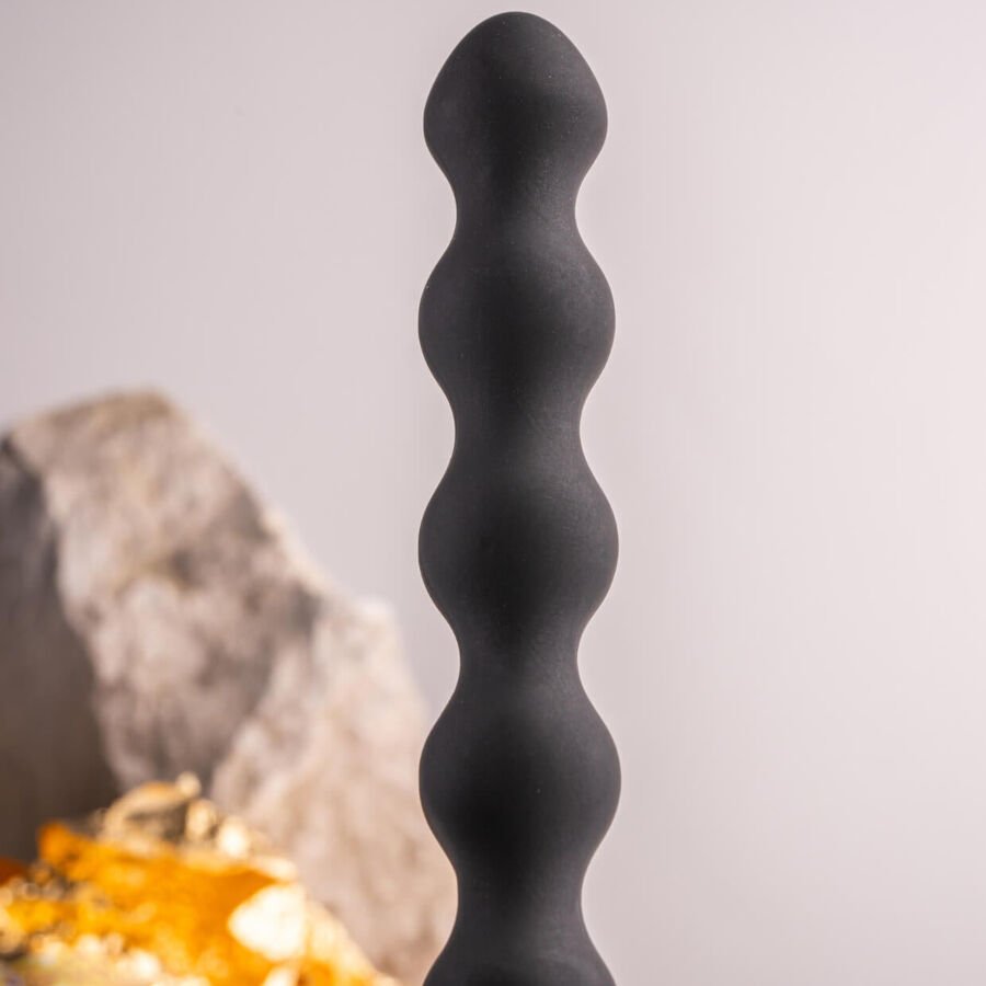 ROCKS-OFF - PETITE SENSATIONS PEARLS Analplug Vibrator Schwarz