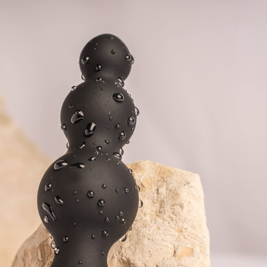 ROCKS-OFF - PETITE SENSATIONS BUBBLES ANALPLUG VIBRATOR SCHWARZ