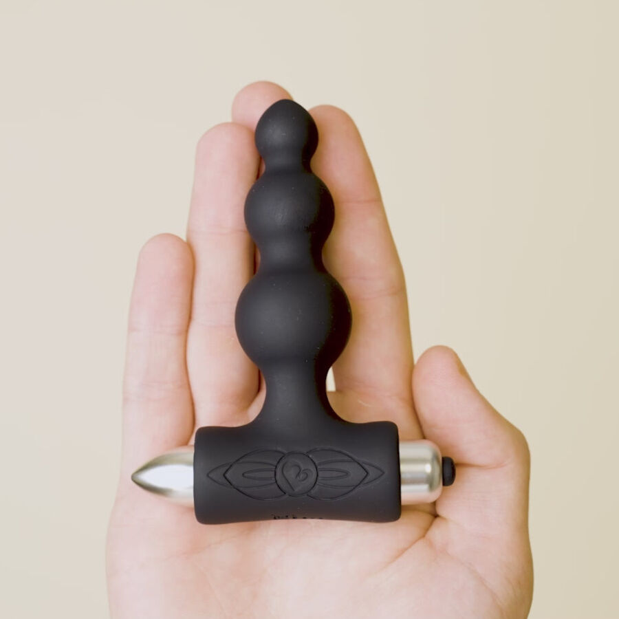 ROCKS-OFF - PETITE SENSATIONS BUBBLES ANALPLUG VIBRATOR SCHWARZ