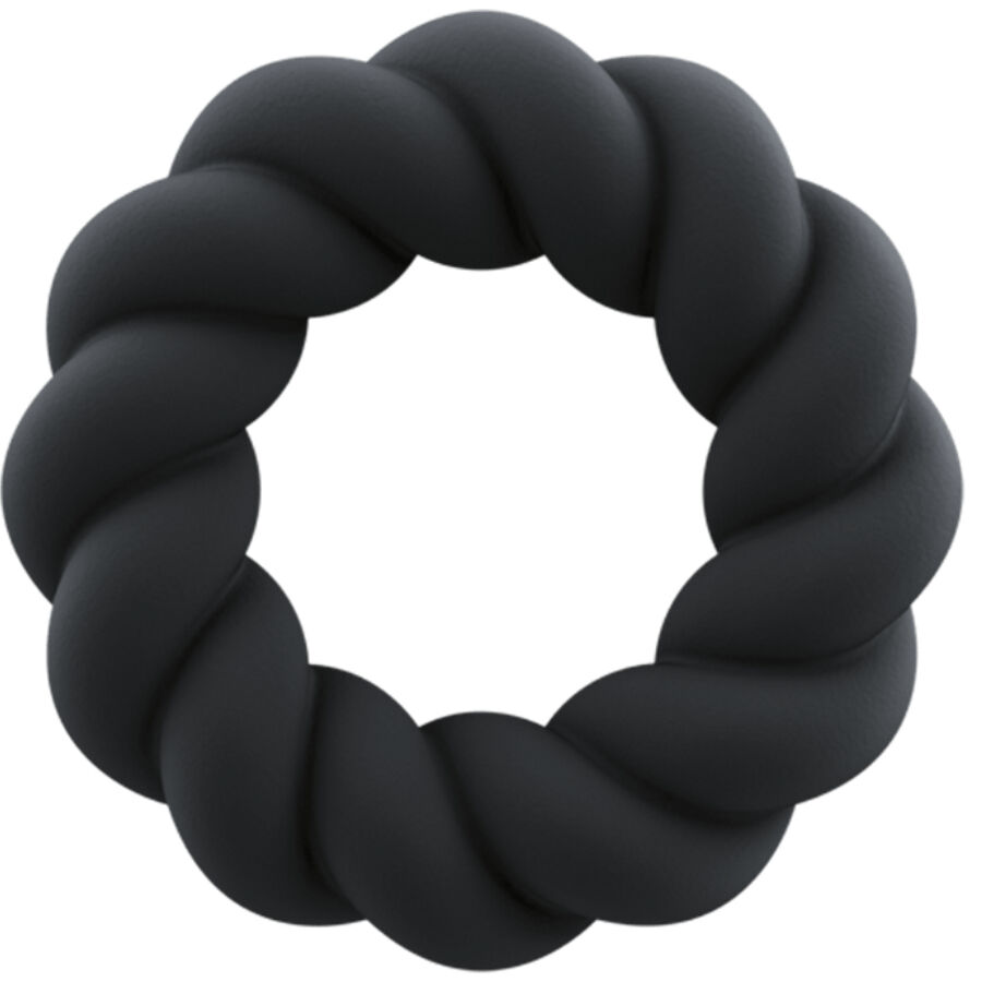 ROCKS-OFF - TWIST Schwarz Silikon-Masturbatorring