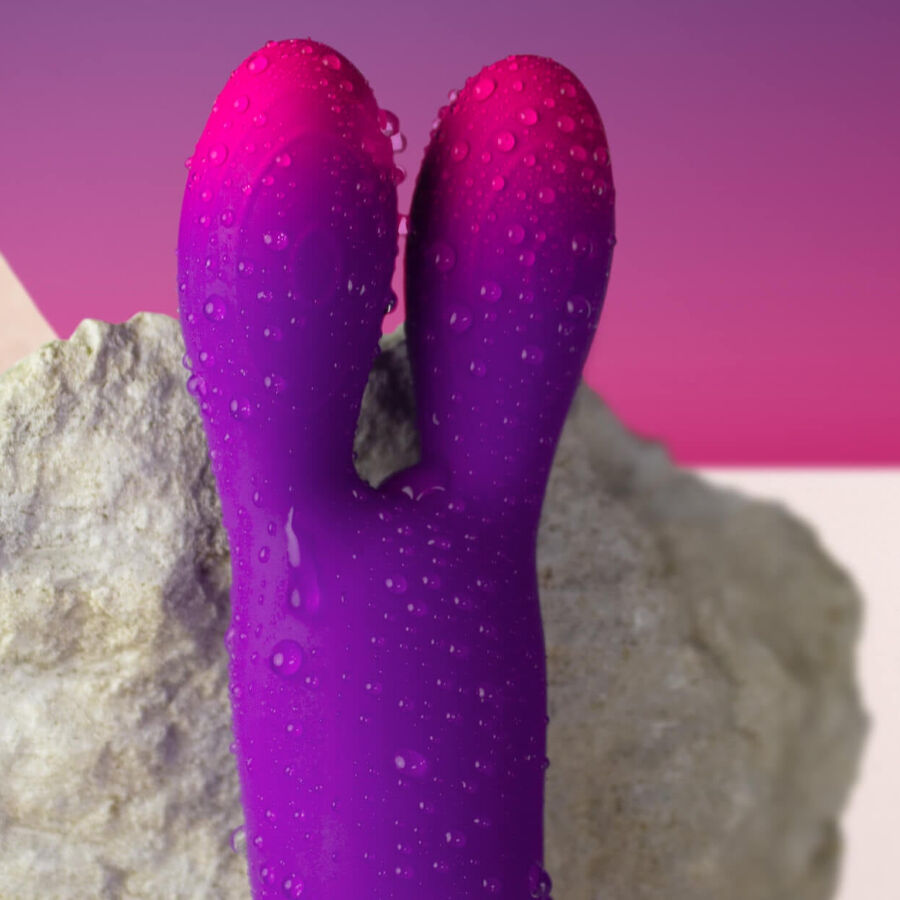ROCKS-OFF - GLO-GIRL BUNNY LILA flexibler Vibrator