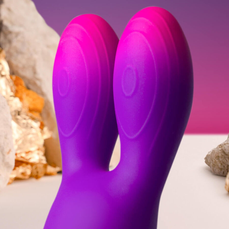 ROCKS-OFF - GLO-GIRL BUNNY LILA flexibler Vibrator
