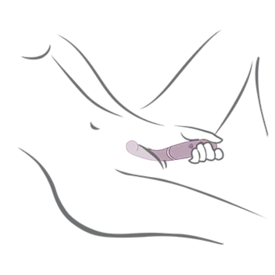 ROCKS-OFF - GEMINI DUAL VIBRATOR G-Punkt Klitorisstimulator Lila