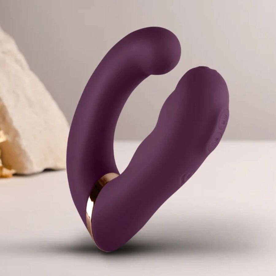 ROCKS-OFF - GEMINI DUAL VIBRATOR G-Punkt Klitorisstimulator Lila