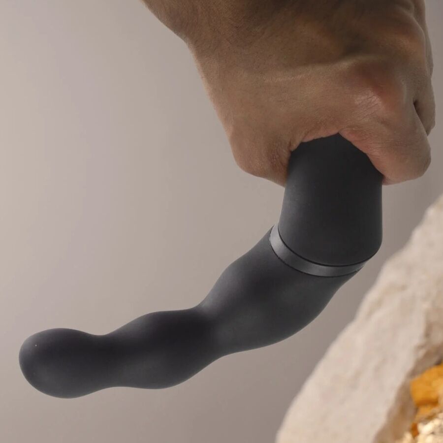 ROCKS-OFF - Schwarzer Prostata- und Analvibrator-Adapter