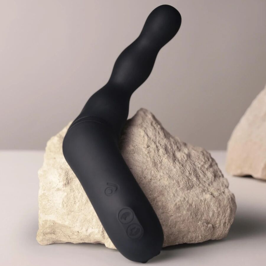 ROCKS-OFF - Schwarzer Prostata- und Analvibrator-Adapter