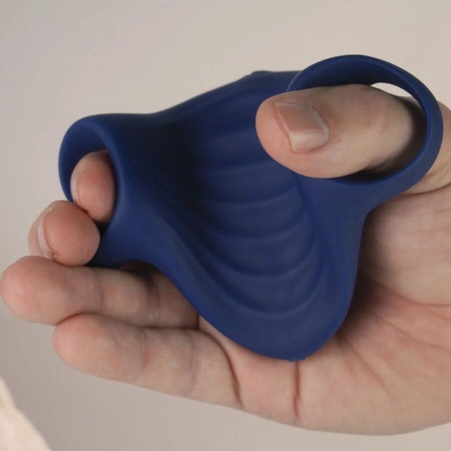ROCKS-OFF - Palmblaue flexibler Vibrator-Masturbator