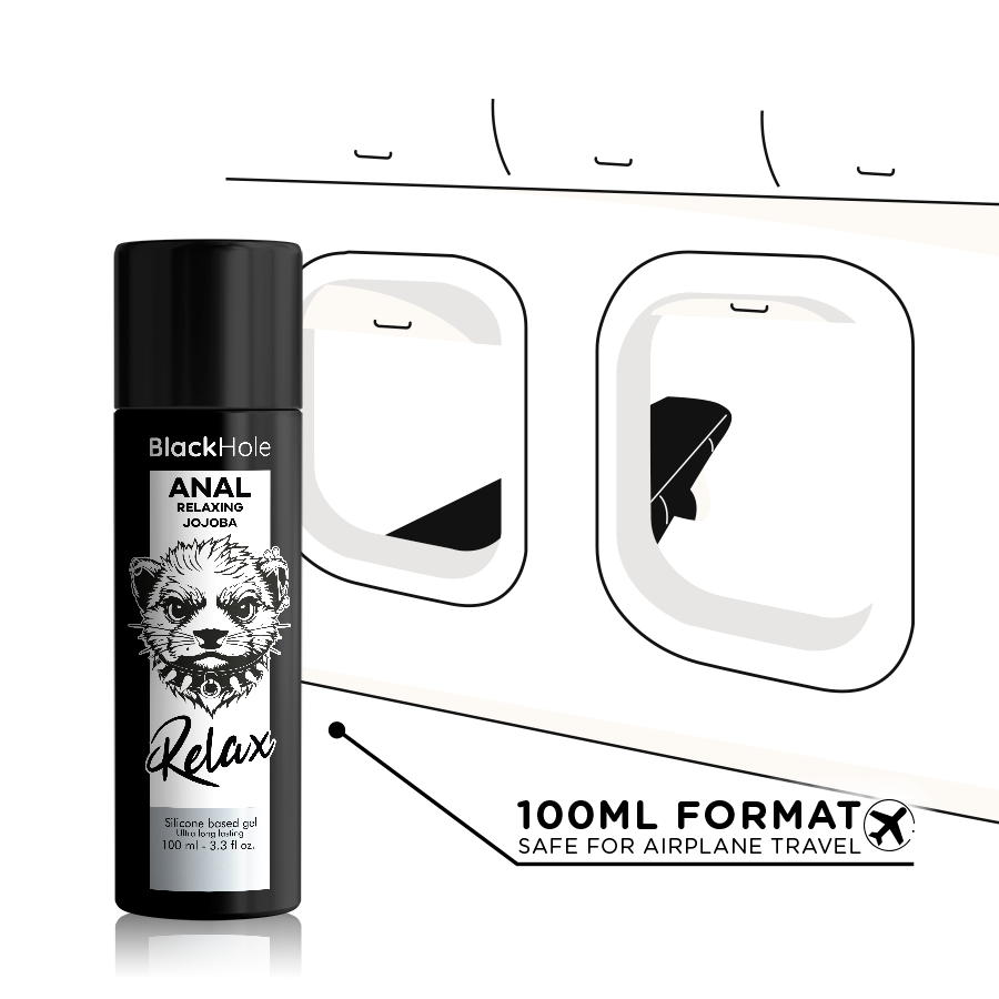 BLACK HOLE - Anal entspannendes Jojoba Relax Silikonbasis 100 ml
