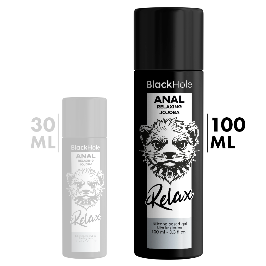 BLACK HOLE - Anal entspannendes Jojoba Relax Silikonbasis 100 ml