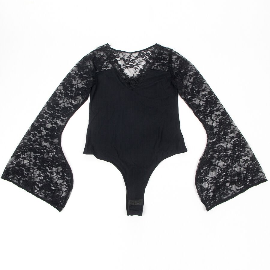 SUBBLIME - TEDDY MIT BLUMENMUSTER S / M