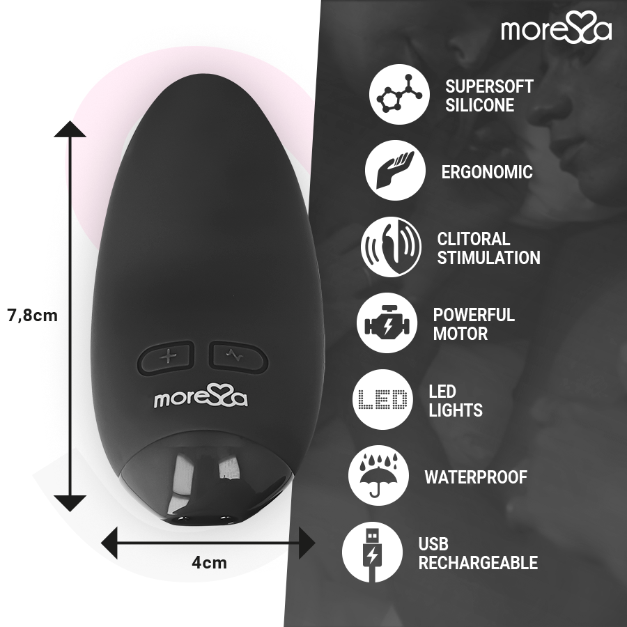 MORESSA - BLOSSOM Schwarzer Vibrator