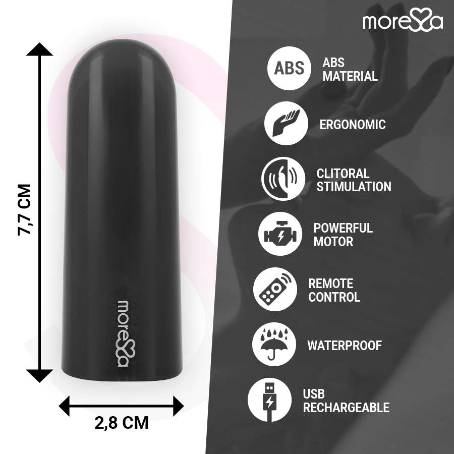 MORESSA - NIX VIBRATOR MIT FERNBEDIENUNG SCHWARZ