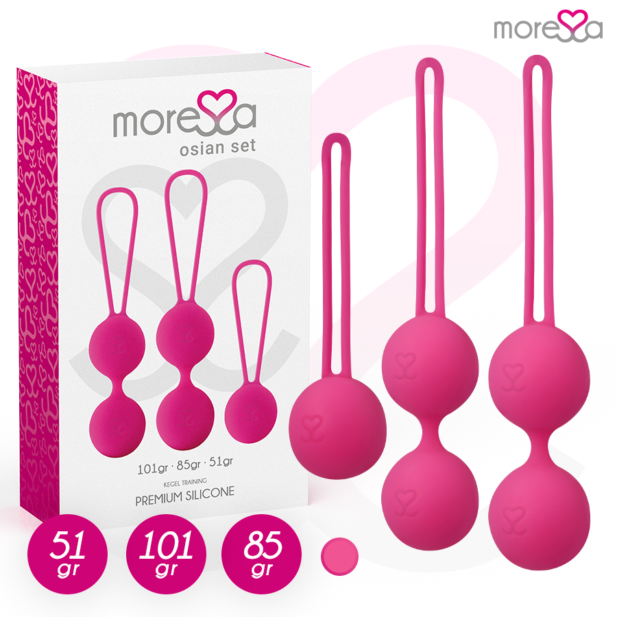 MORESSA - OSIAN SET PREMIUM SILIKON ROSA (Osian One - 51 g | Osian Two - 101 g | Osian Three - 85 g)