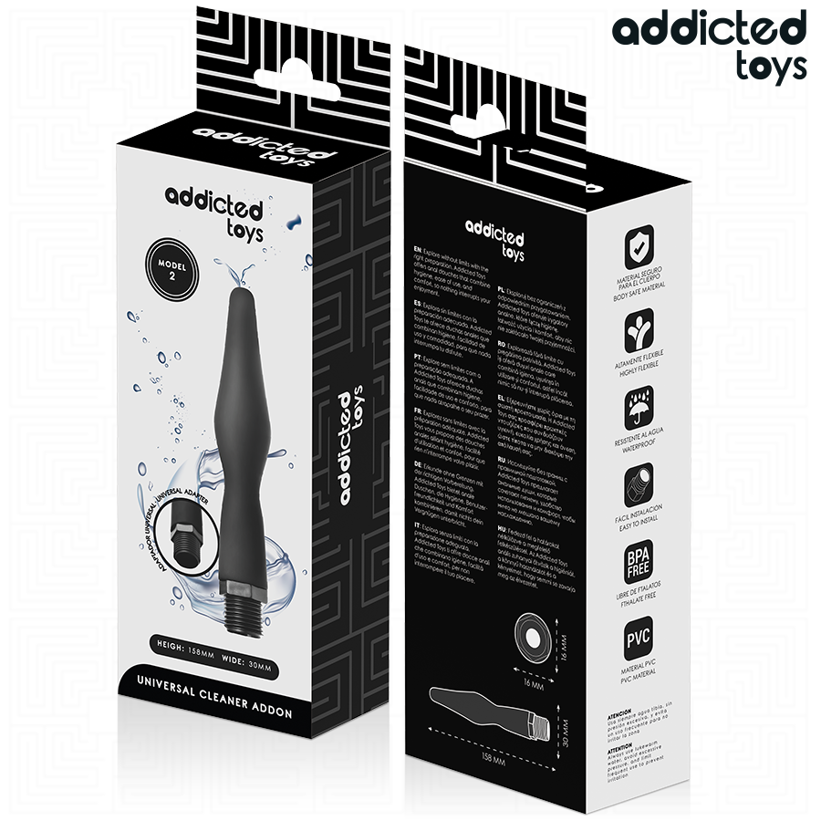 ADDICTED TOYS - Analreiniger mit Universaladapter Modell 2