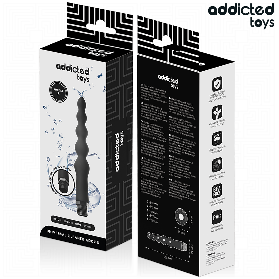 ADDICTED TOYS - Analreiniger mit Universaladapter Modell 5