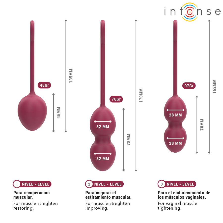 INTENSE - CHARLI BECKENBODENBALL-SET BURGUND