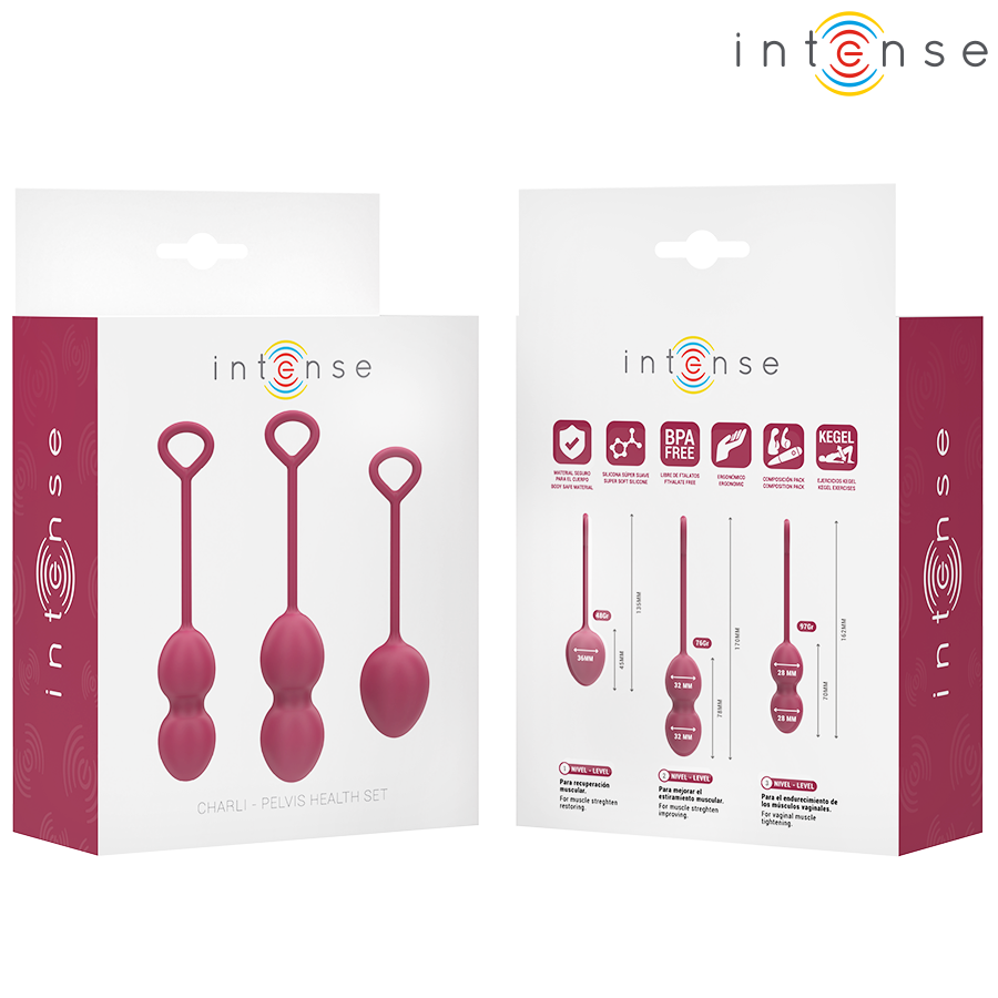 INTENSE - CHARLI BECKENBODENBALL-SET BURGUND