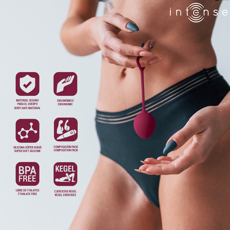 INTENSE - CHARLI BECKENBODENBALL-SET BURGUND